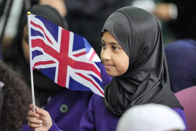 Muslim girl in London.