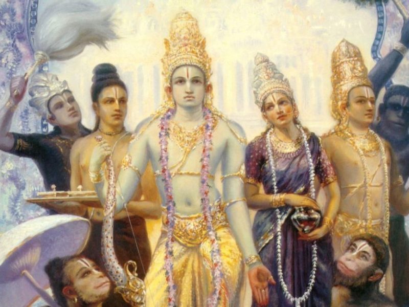 Rama, Sita, and Lakshmana